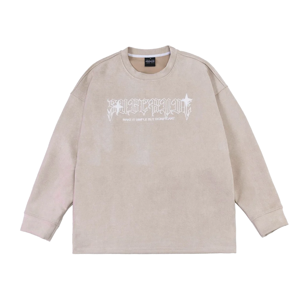 Gothic Text Star Graphic Longsleeve