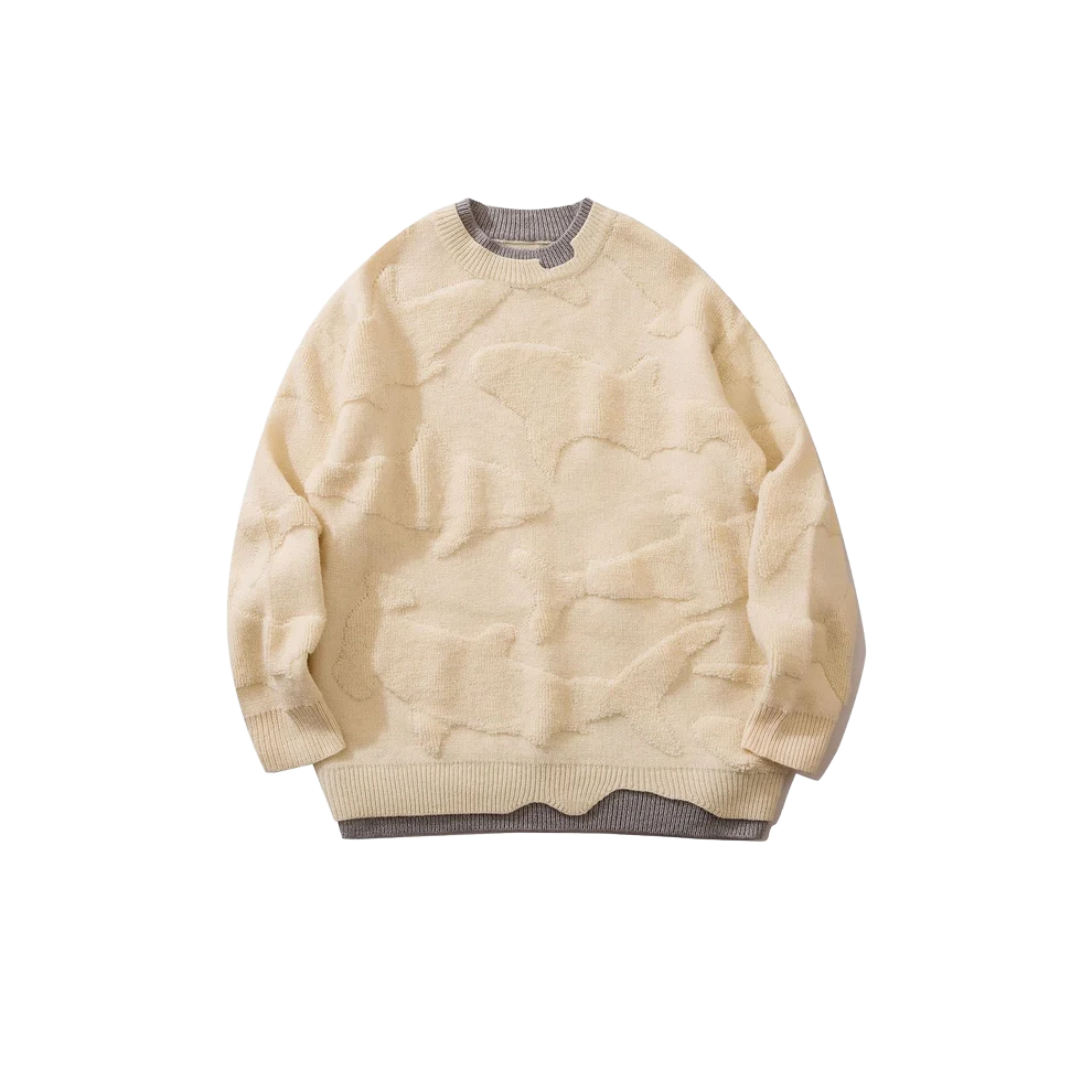 Camo Texture Sweater