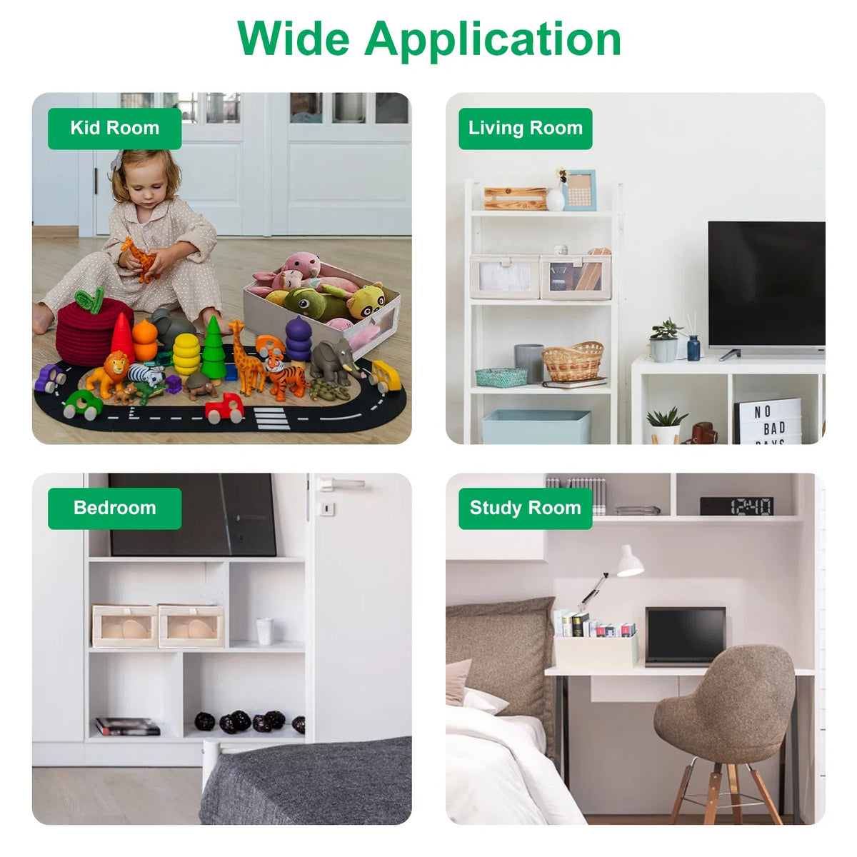 4-piece foldable closet bins