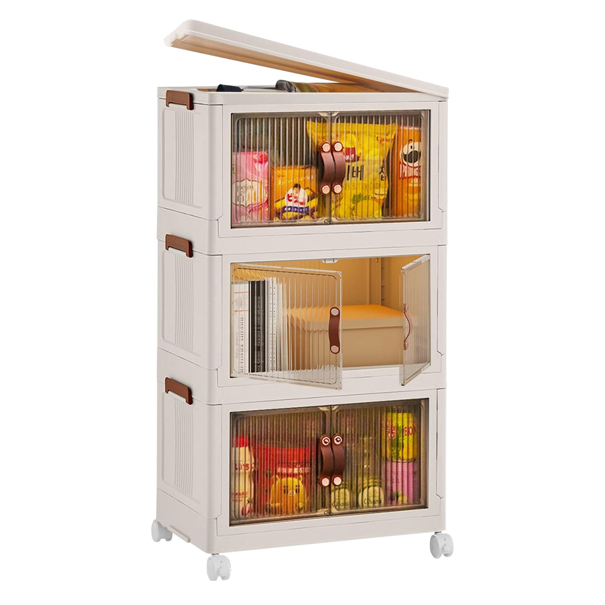 3-piece foldable bins, 78QT