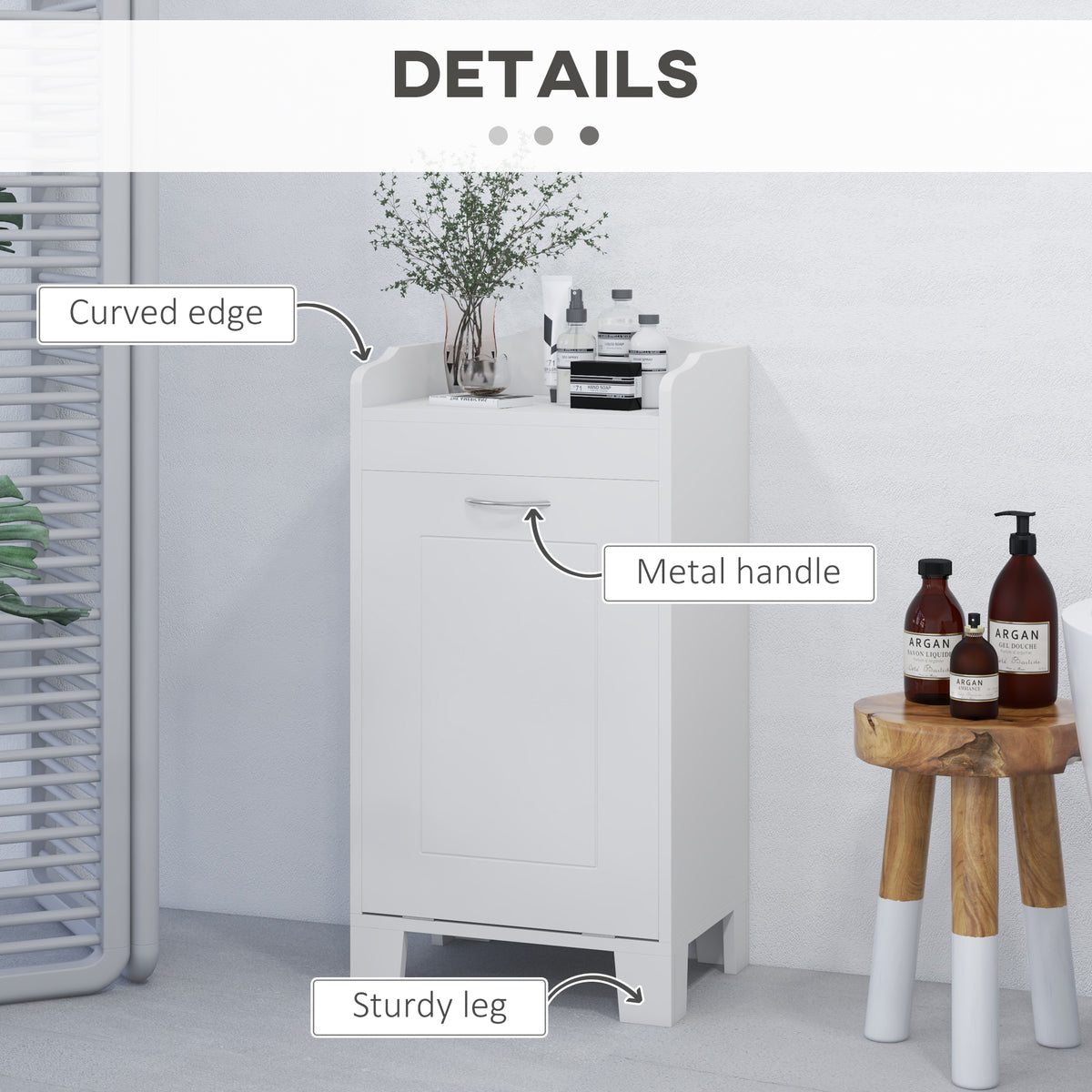 31in tilt-out laundry hamper cabinet