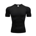 Black compression training tee
