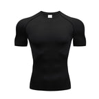 Black compression training tee