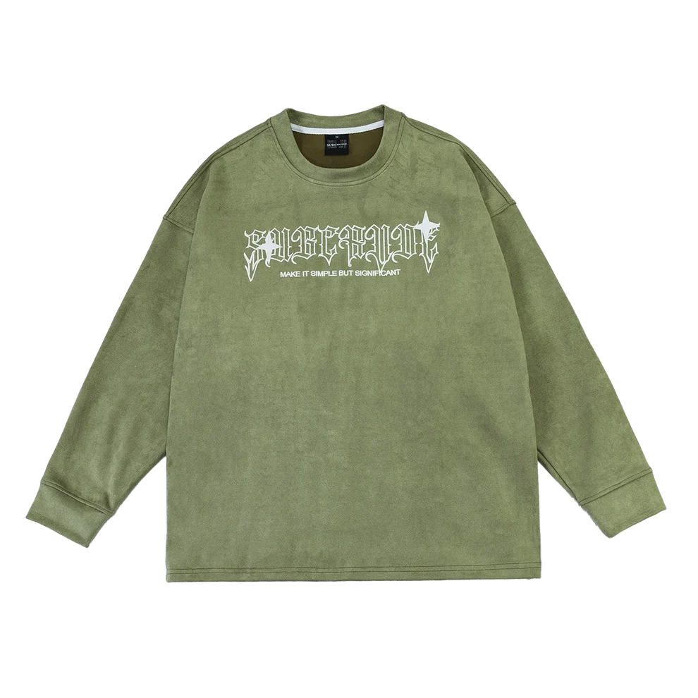Gothic Text Star Graphic Longsleeve