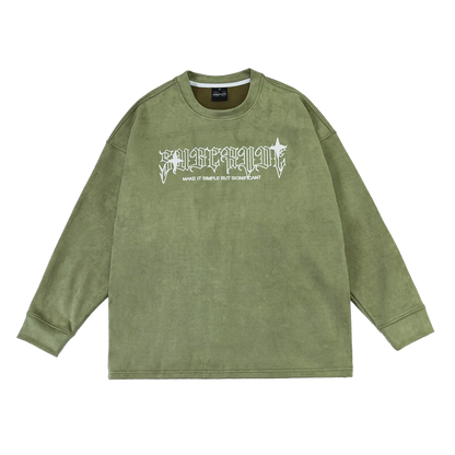 Gothic Text Star Graphic Longsleeve