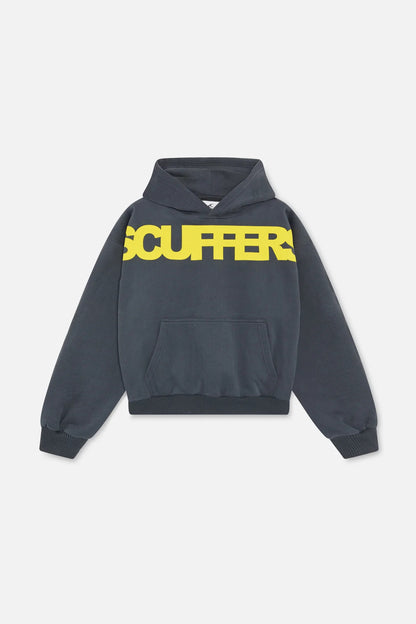Loose Letter Pullover Hoodie For Men And Women - Blue