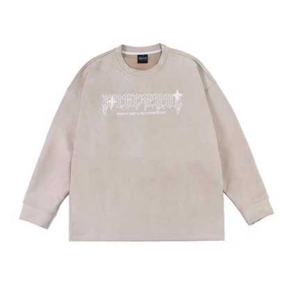 Gothic Text Star Graphic Longsleeve
