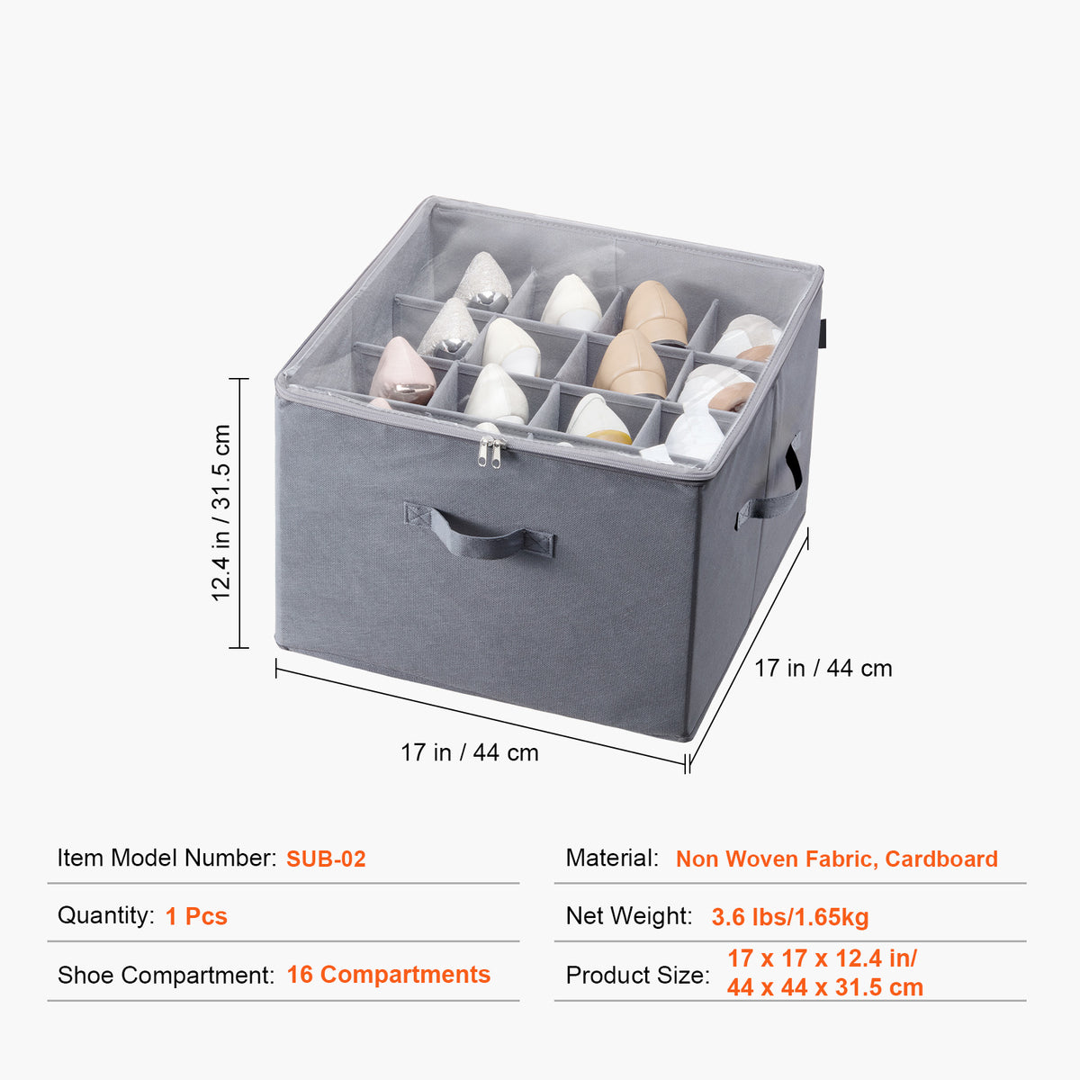 VEVOR under-bed shoe organizer
