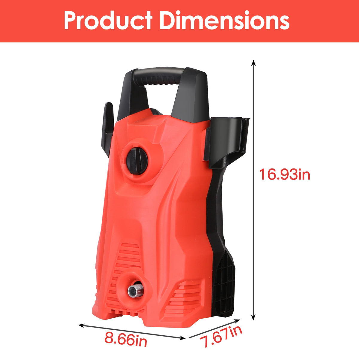 Electric pressure washer, 1740 PSI