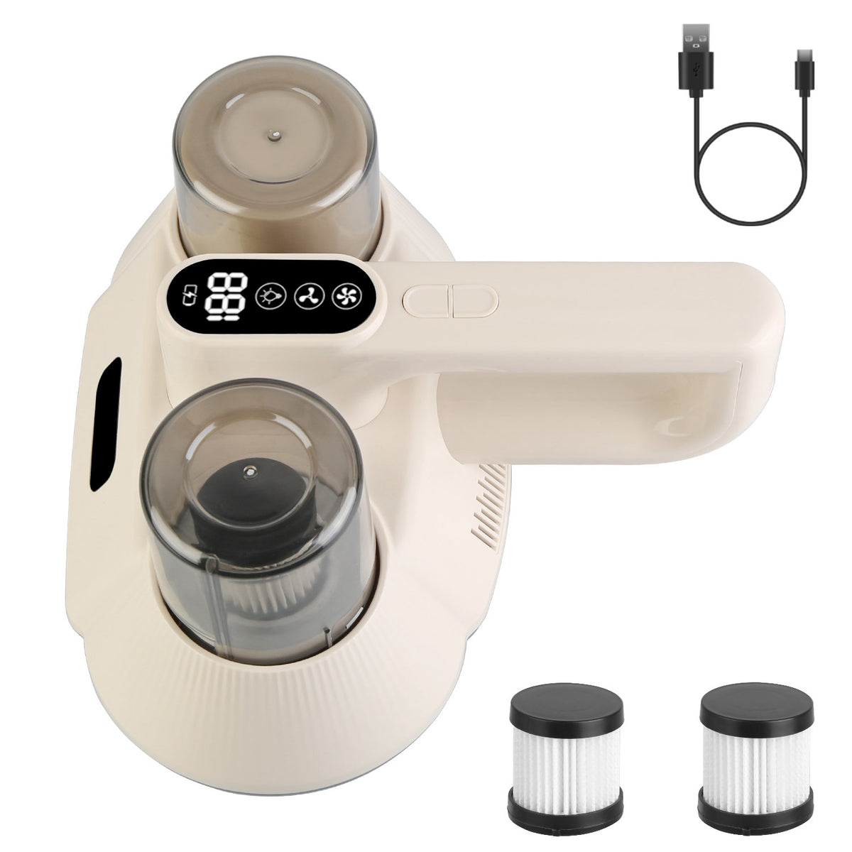 Cordless bed and mattress vacuum