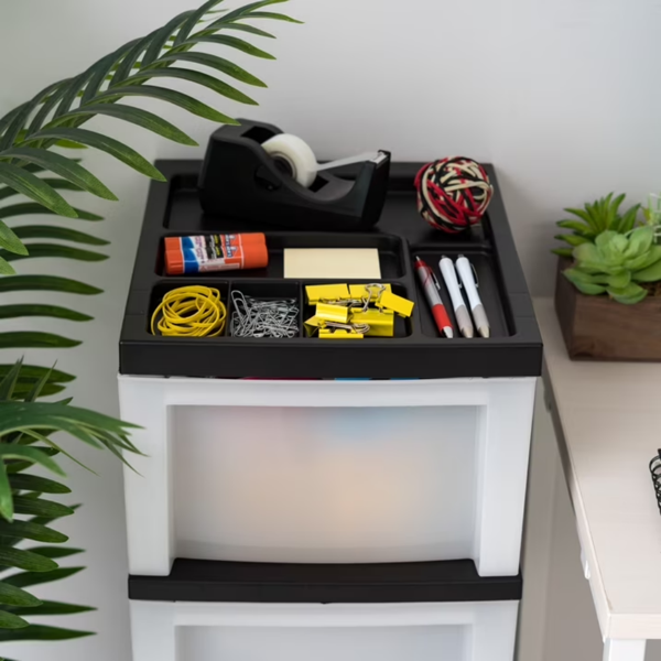 4-drawer narrow storage cart