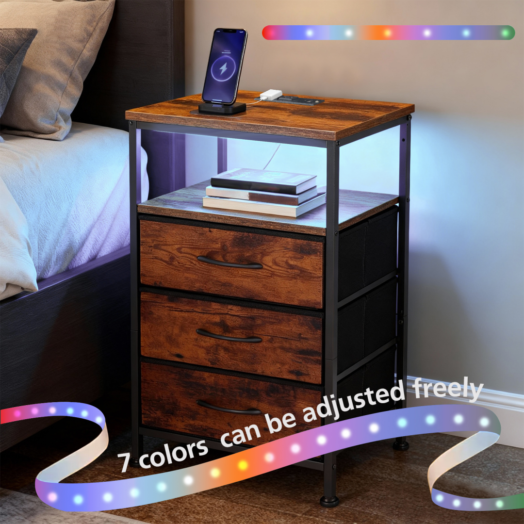 LED light strip with 7 adjustable colors
