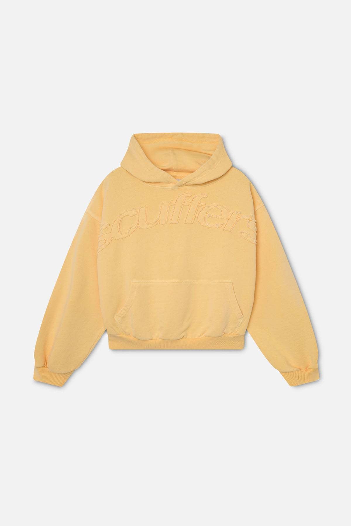Loose Letter Pullover Hoodie For Men And Women - Yellow