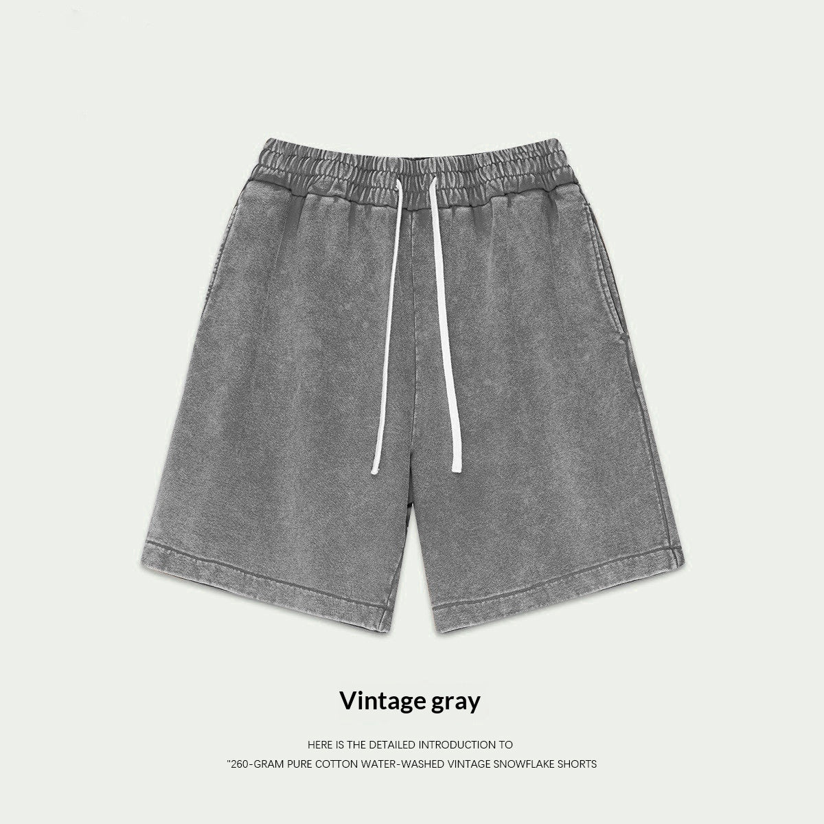 Retro Snowflake Capri Pants For Men And Women - Gray