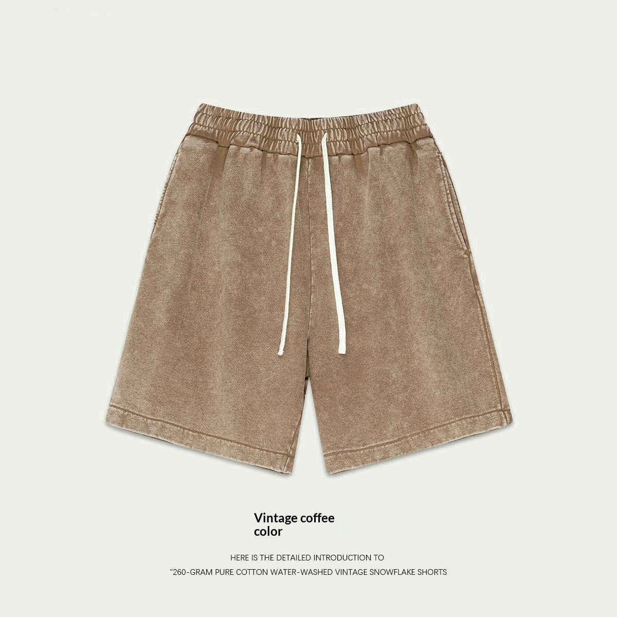 Retro Snowflake Capri Pants For Men And Women - Apricot