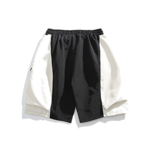 Colour-Block Stitched Shorts