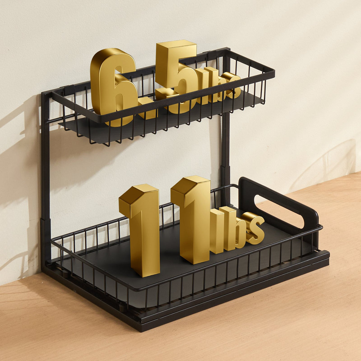 2-tier pull-out under-sink organizer