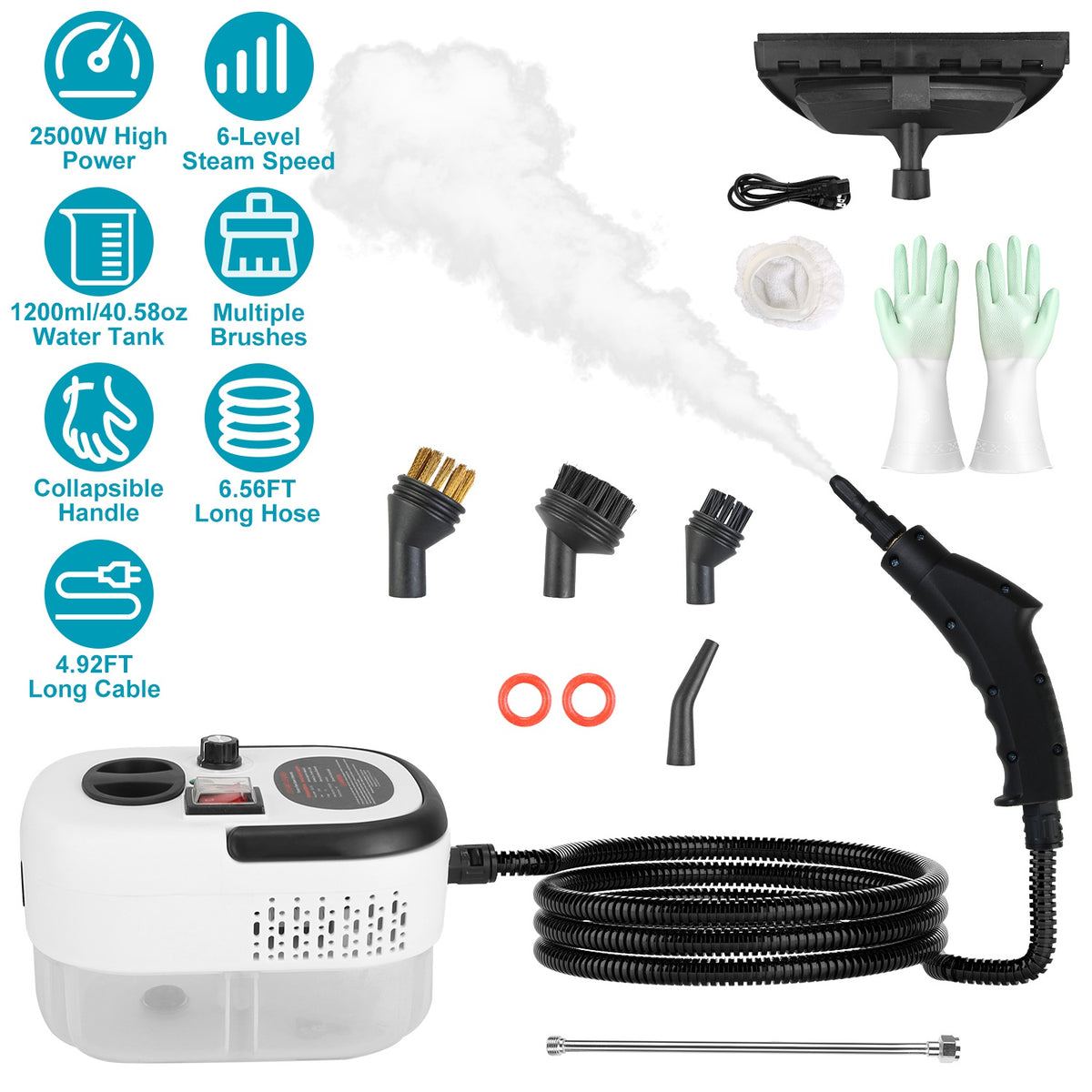 Handheld steam cleaner, 2500W