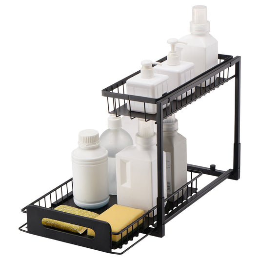2-tier pull-out under-sink organizer